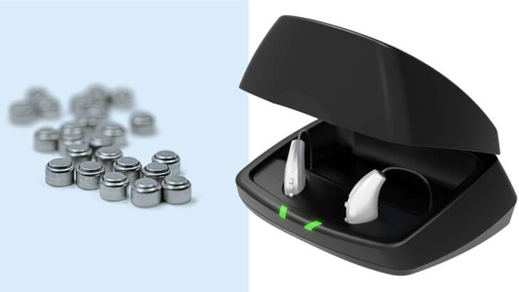 Disposable vs. rechargeable hearing aids