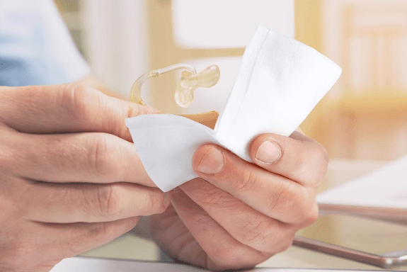 dzirdes aparātu tīrīšana